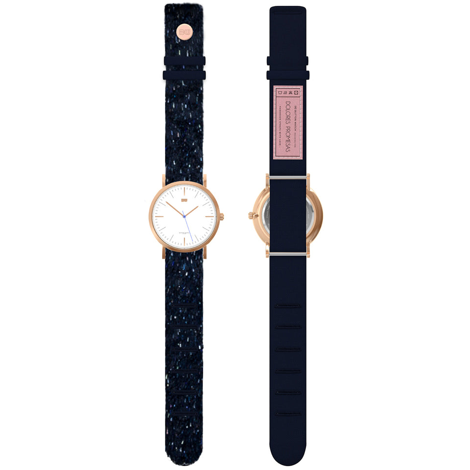 Velvet Blue & Rose Gold x Dolores Promesas